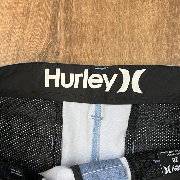 NEW Hurley Men's Dri-FIT Porter 21" Walk Shorts Blue Stripe Sz 28 - Picture 4 of 12